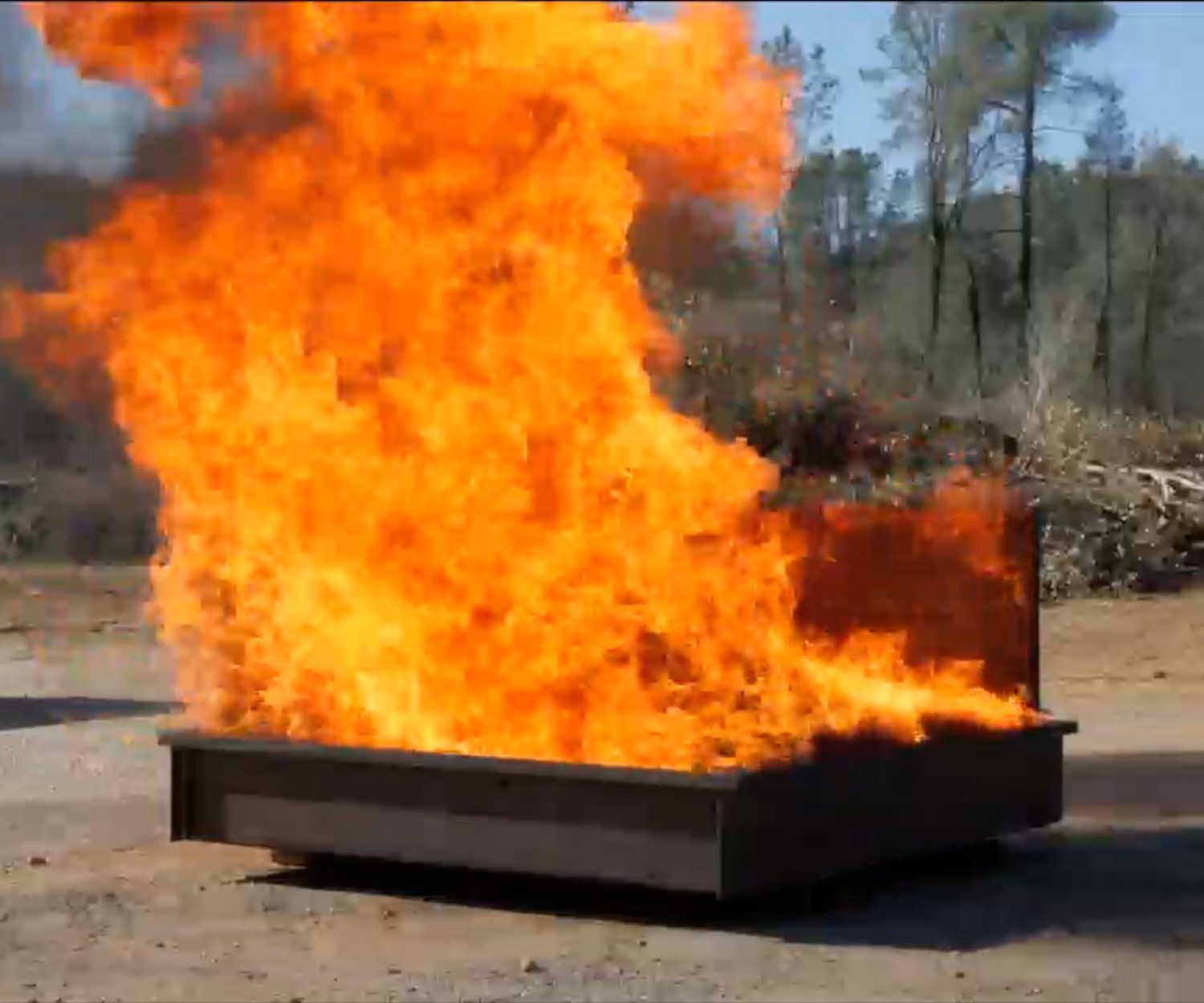 GreenFire Heptane Fire Test